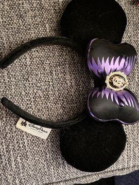 Disney Park Minnie Ears 2017  Black Headband Haunted Mansion